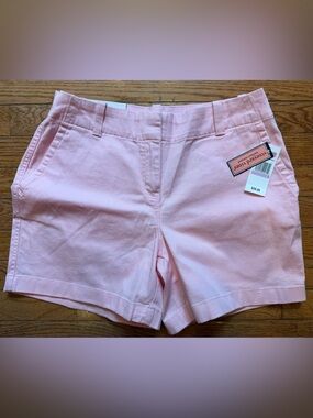 NWT Vineyard Vines Herringbone Everyday Shorts Pink  5” Inseam